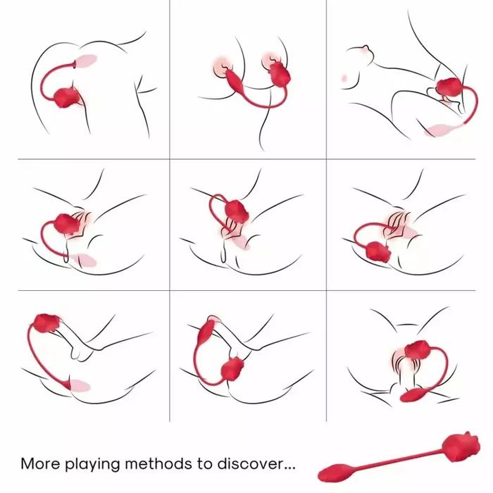 Sūkšanas stimulators un vibrators ARMONY ROSE 2 IN 1 D-237970 Photo 2