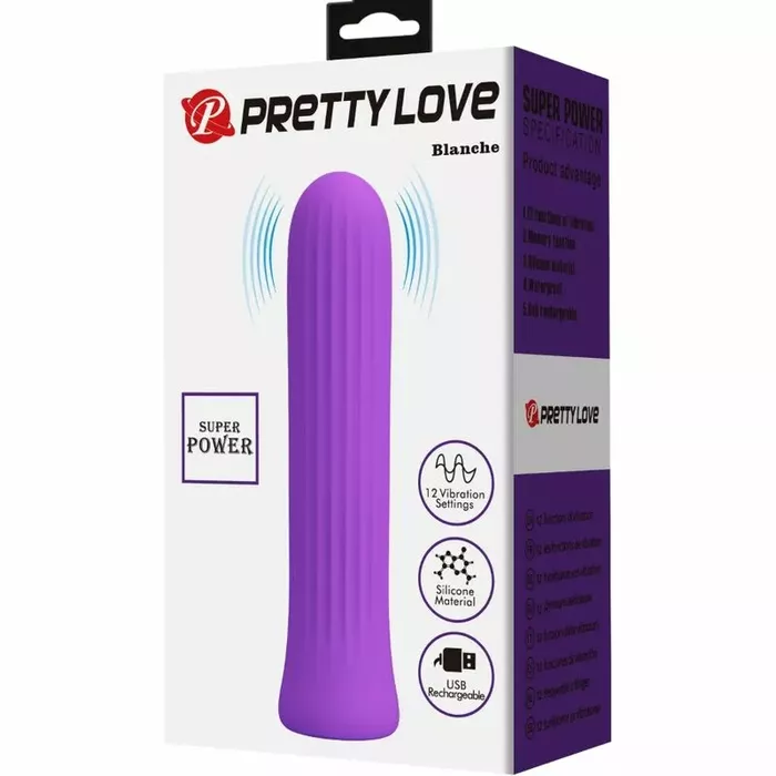 Vibrator Pretty Love Blanche Lilac — compact stimulator Photo 7