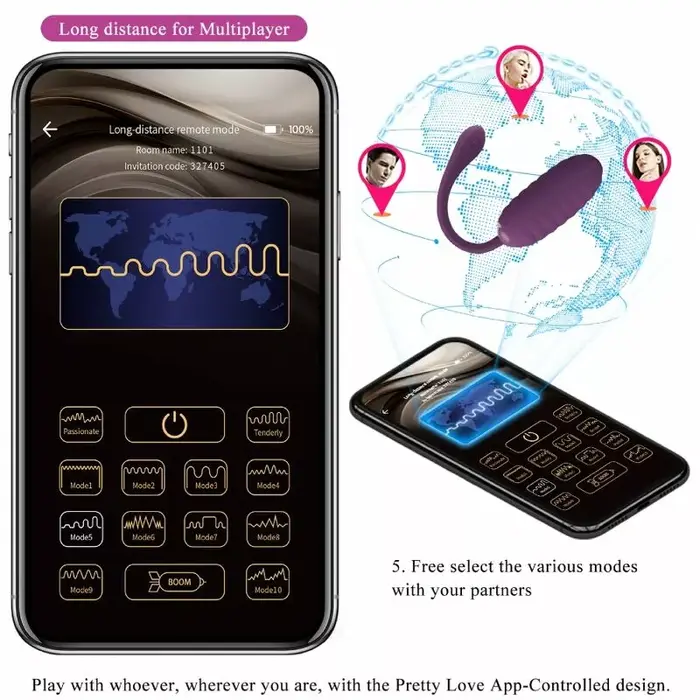 Vibrating egg pretty love Casper Purple Photo 12