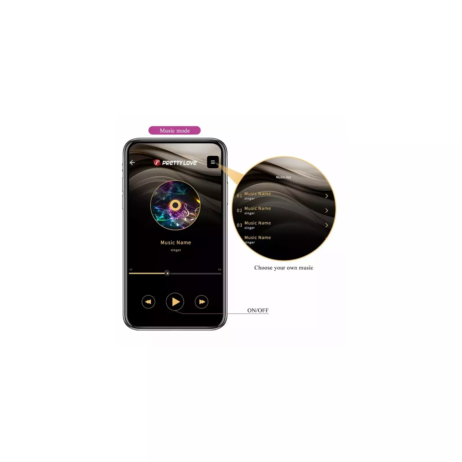 PRETTY LOVE CASPER PURPLE Rechargeable Vibrating Egg D-238704 Photo 14