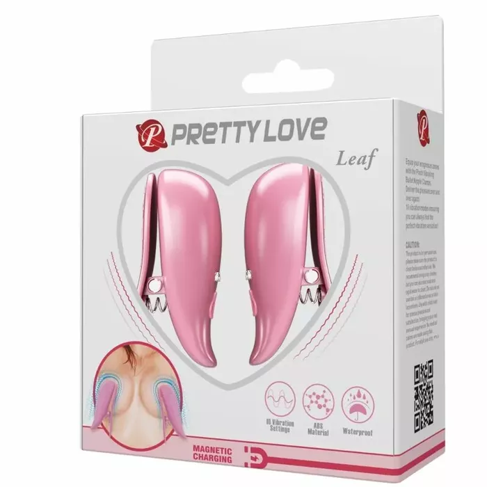 Nipple clamps pretty love LEAF — silicone vibrating clamps Photo 8