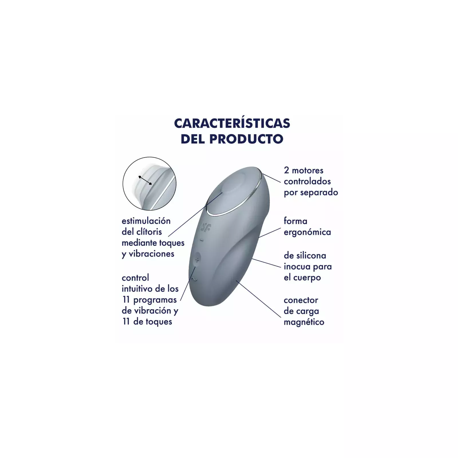 SATISFYER TAP & CLIMAX 1 Guļvibrators Photo 5