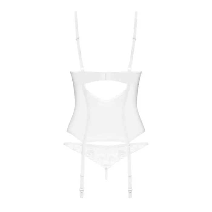 Corset set OBSESSIVE Alissium — basque & thong XS/S Photo 7