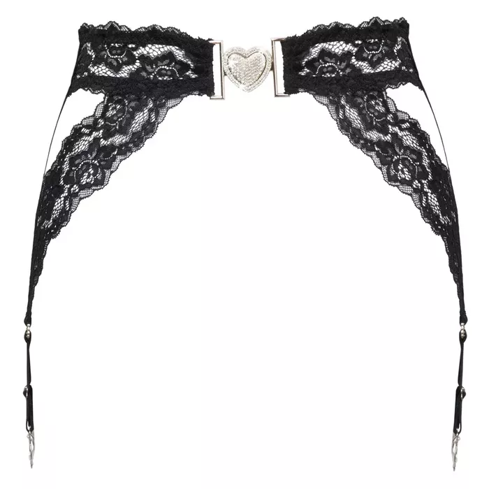 Пояс для чулок Cottelli Collection с сердцем S/M Photo 6