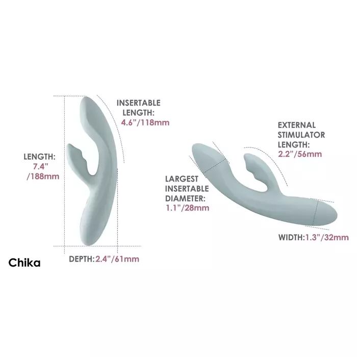 Vibrator Svakom Chika rabbit – body-safe silicone Photo 8