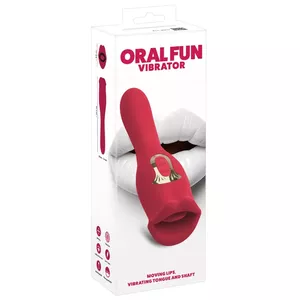 Вибратор You2Toys Oral Fun L — силикон, подвижные губы, перезаряжаемый, 22,2 см, Ø 2,5–3,4 см
