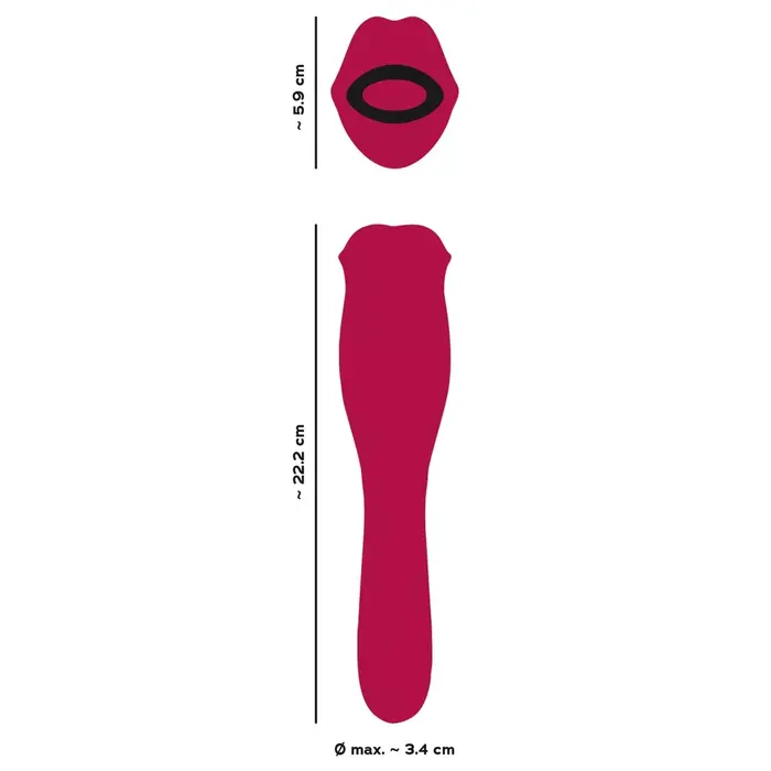 Вибратор You2Toys Oral Fun L — силикон, подвижные губы Photo 15