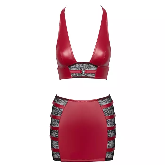 Cottelli Collection Top & Skirt red, size S — lingerie set Photo 7