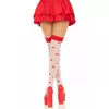 LEG AVENUE Augstas zeķes Mushroom sarkani/baltas Photo 2