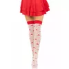 LEG AVENUE Augstas zeķes Mushroom sarkani/baltas Photo 4