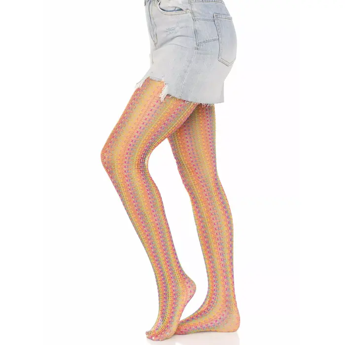 Чулки LEG AVENUE Multicolor Crochet Photo 4