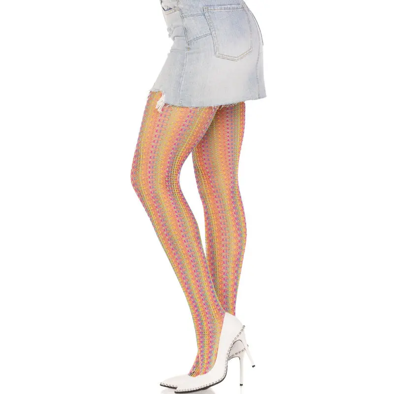Чулки LEG AVENUE Multicolor Crochet Photo 8