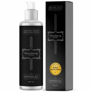 Massage oil PHEROSTRONG for men, 100 ml — topical massage oil for skin hydration and glide