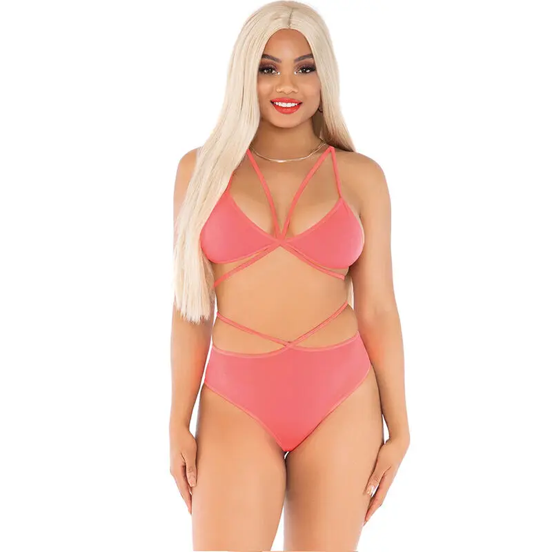 Apakšveļas komplekts LEG AVENUE Top & Panties korāla, S Photo 6