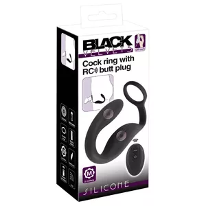 Black Velvets Cock Ring with Butt - Model 54025730000, Black Velvets