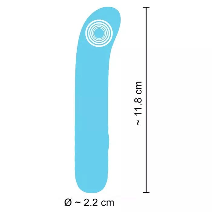 Mini vibrator Cuties 5.Ge — silicone, compact 11.8 cm Photo 10