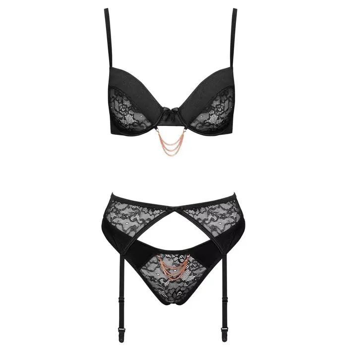 Cottelli Collection Bra Set Chain — 80B Photo 6