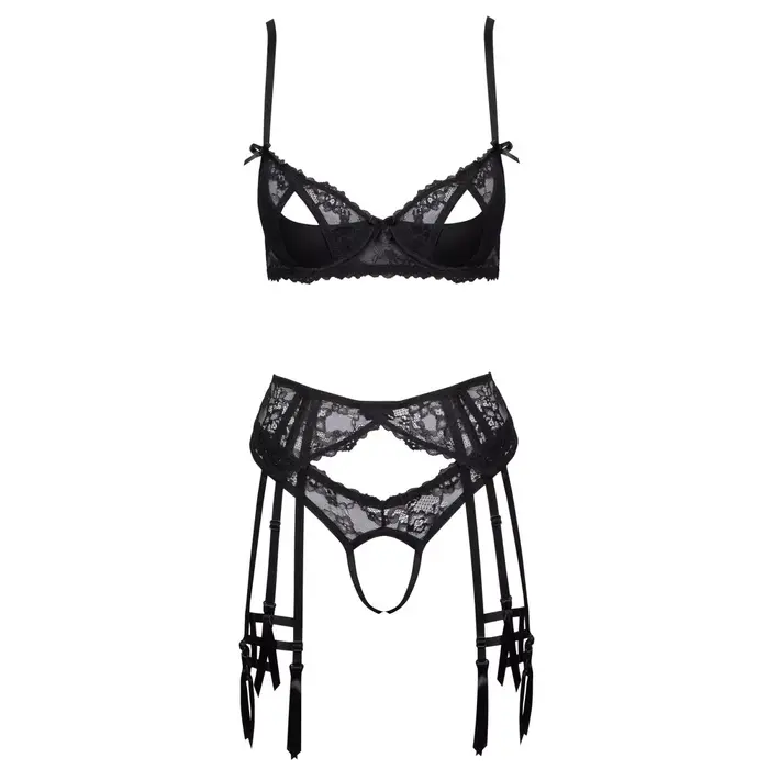Lingerie set Cottelli Collection Bra Suspender Set 75B/S Photo 8