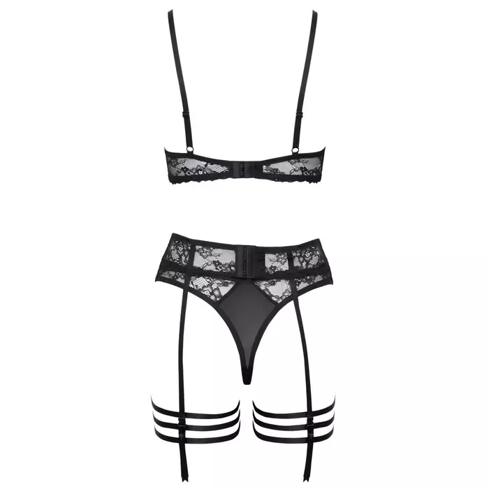 Cottelli Collection Bra Suspender Set 80B/M — lingerie set Photo 9