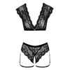 Cottelli Collection crotchless briefs and top, size L Photo 5