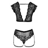 Cottelli Collection crotchless briefs and top, size L Photo 6