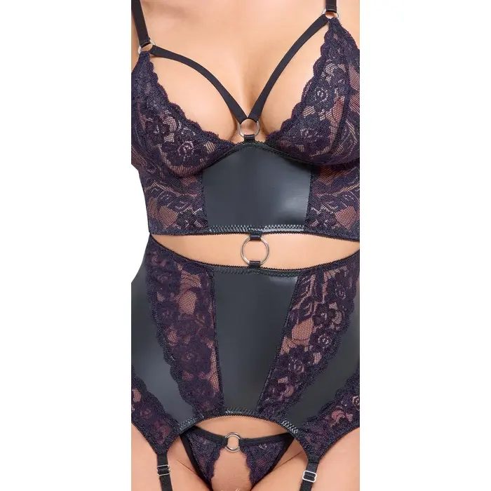 Basque lingerie Cottelli Collection Basque with purple S Photo 5