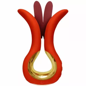 G-VIBE GVIBE MAXI VIBRATORS ar divām elastīgām galviņām - korallis D-240136