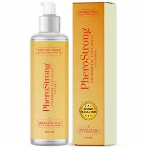 Intimate massage oil PHEROSTRONG Exclusive for Women 100 ml — bottled intimate massage oil 100 ml