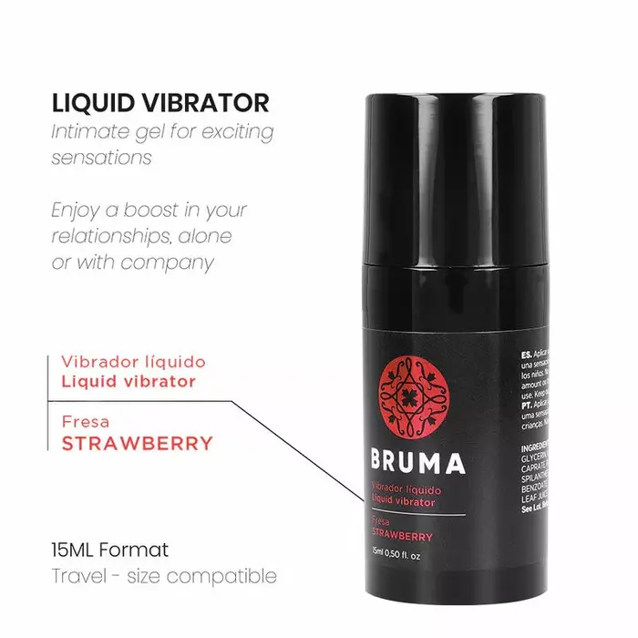 BRUMA Liquid Vibrator Ultra Sliding Strawberry 15 ml lubrikants Photo 2