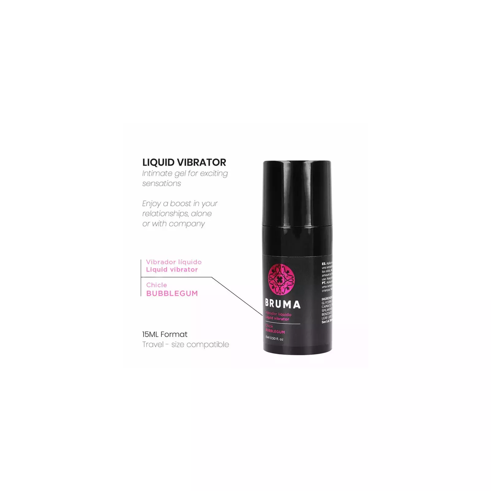 BRUMA šķidrais vibrators Ultra Sliding Bubblegum Photo 2