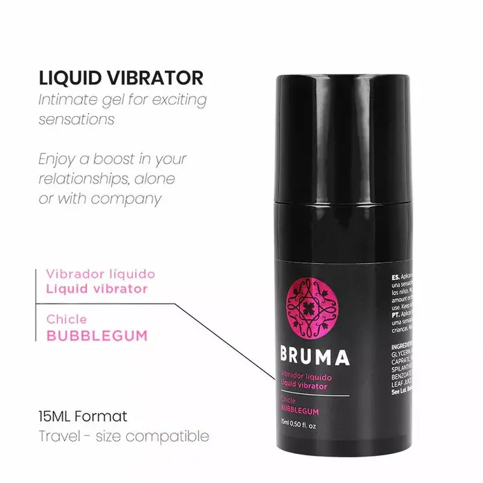 BRUMA Liquid Vibrator Ultra Sliding Bubblegum — 15 ml Photo 2