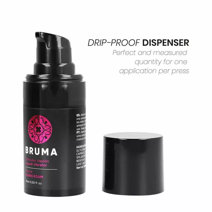BRUMA Liquid Vibrator Ultra Sliding Bubblegum — 15 ml Photo 5