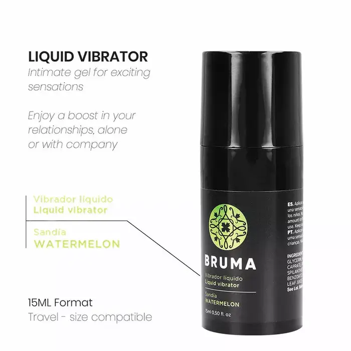 BRUMA Liquid Vibrator Ultra Sliding Watermelon 15 ml eļļa Photo 4