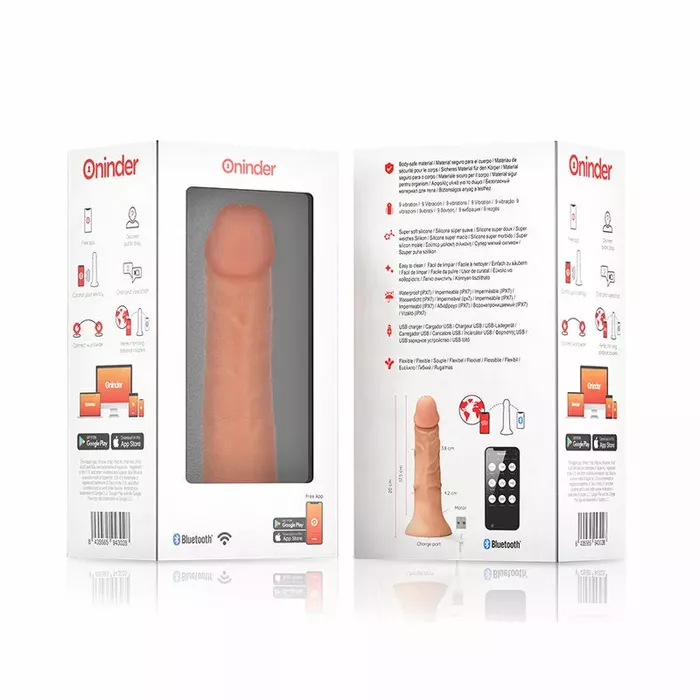 ONINDER Medium Bogotá vibrator dildo — silicone, 20 cm Photo 7