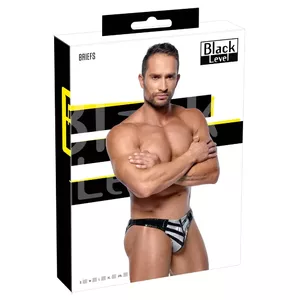 Виниловые стринги для мужчин XL - Модель 28905341731 - Черный уровень