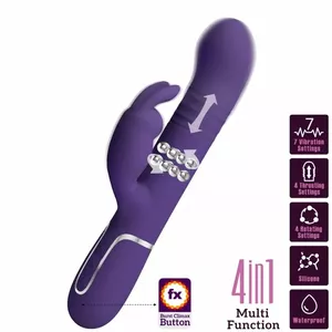 Vibrator by pretty love — Coale Rabbit 4-in-1, purple