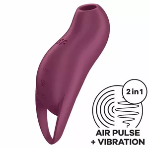 SATISFYER POCKET PRO 1 Clitoris Stimulator Garnet D-239973