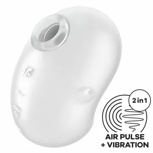 SATISFYER CUTIE GHOST Lay-On Vibrator White D-239977 - Powerful & Discreet