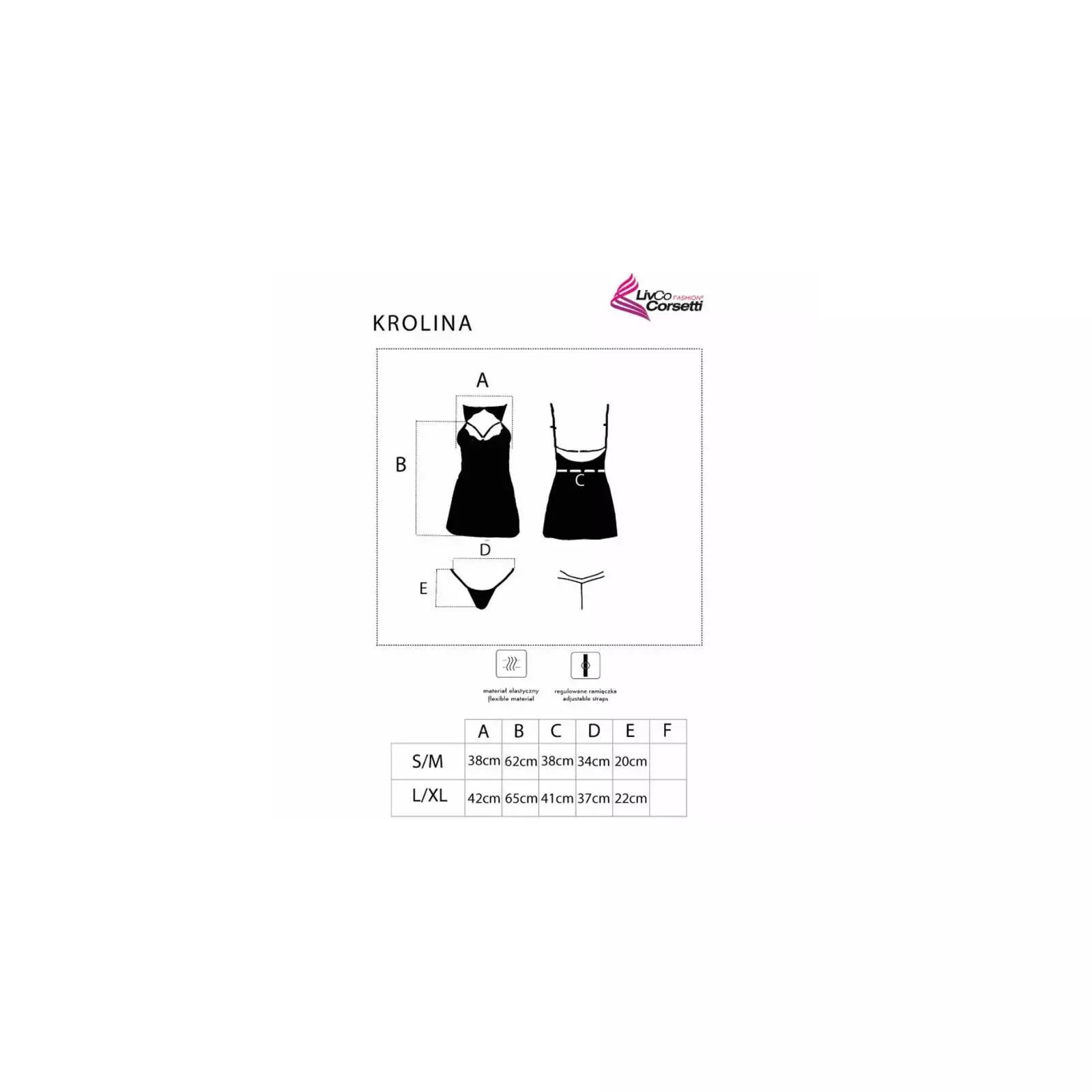 Пеньюар LIVCO CORSETTI FASHION S/M KROLINA LC 90734 Photo 4
