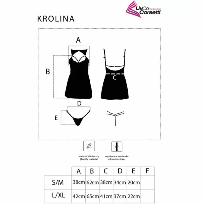 Negligejs-kemisīte LIVCO KROLINA LC 90734 Photo 4