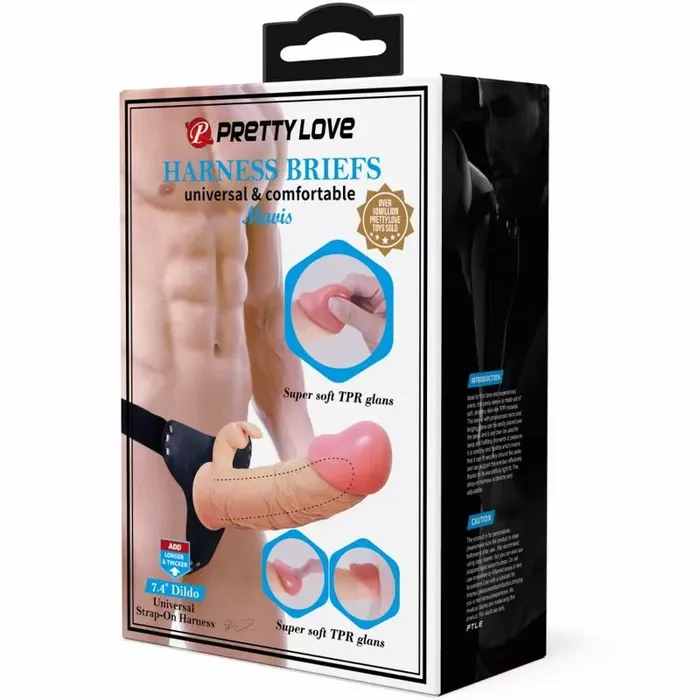 Strep-on Pretty Love Mavis ar 19 cm dildo Photo 9
