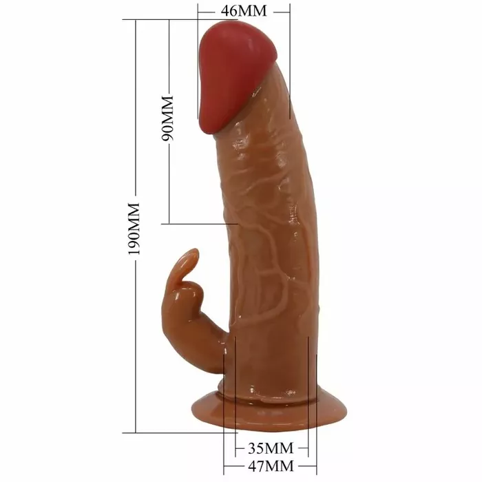 Strap-on Pretty Love Marion — 19 cm vibrating dildo Photo 6