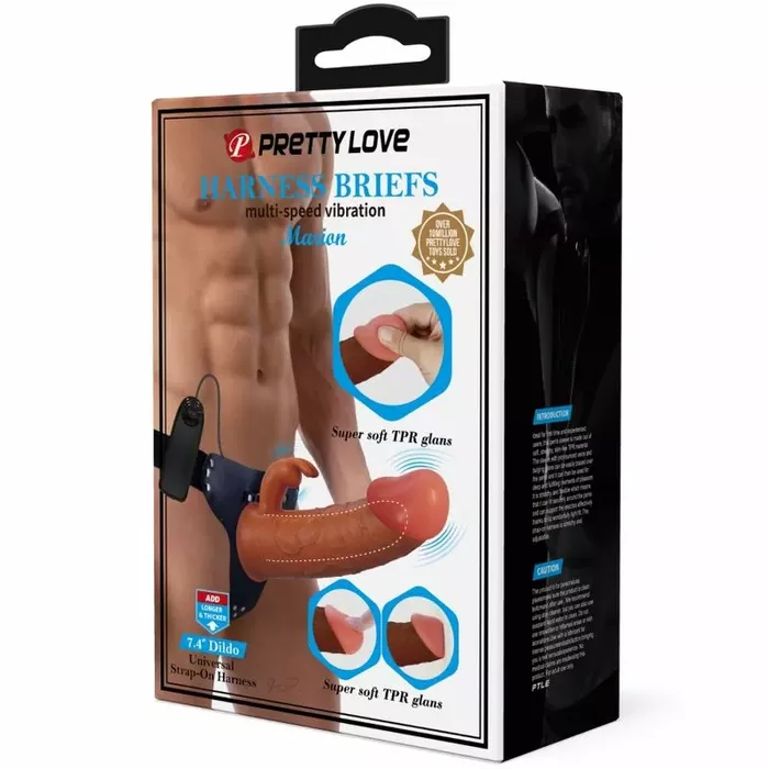 Strap-on Pretty Love Marion — 19 cm vibrating dildo Photo 9