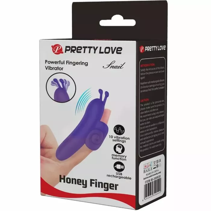Finger stimulator Pretty Love Snail Powerful Purple Photo 8
