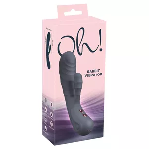 Vibrators You2Toys Oh! Rabbit — silikons, divi motori, 2×10 vibrācijas režīmi, ūdensizturīgs, uzlādējams, rozā, 16 cm