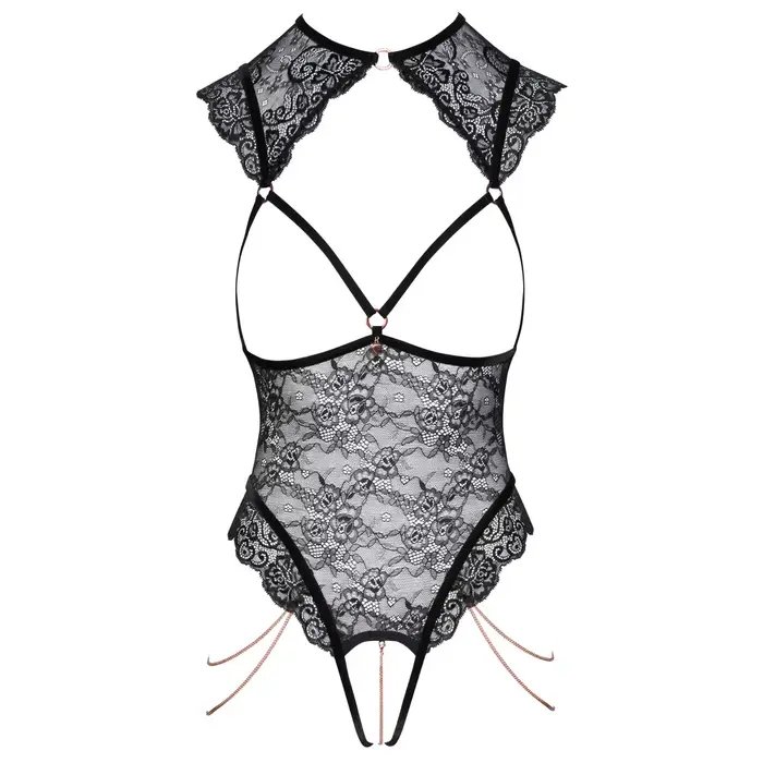 Abierta Fina Open Lace Body S — crotchless lace bodysuit Photo 9