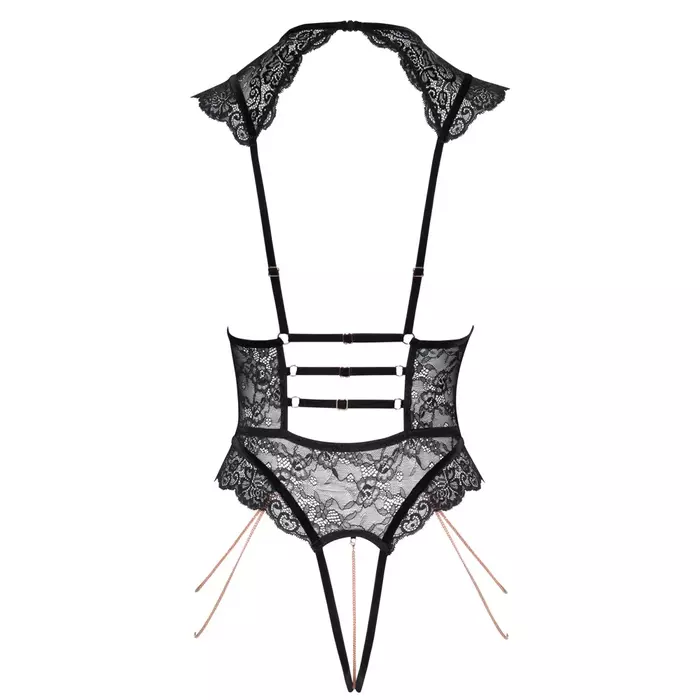 Crotchless lace body abierta fina Open Lace Body XL Photo 10