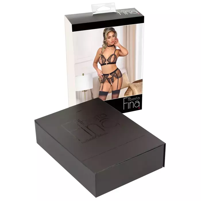 Apakšveļas komplekts abierta fina Bra Suspender Set L Photo 10
