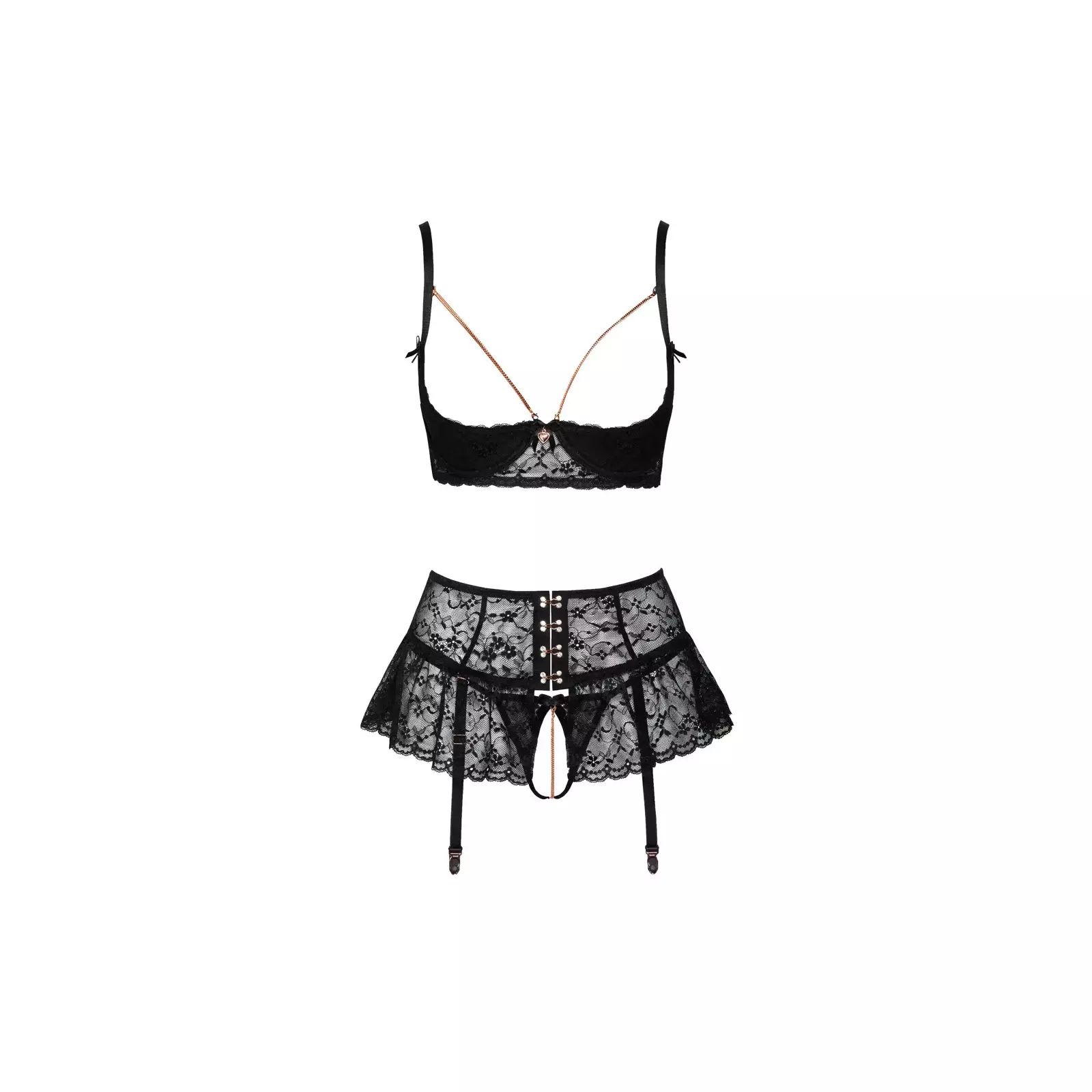 Suspender Shelf Bra Set Abierta Fina 75B 22215601231 Photo 9