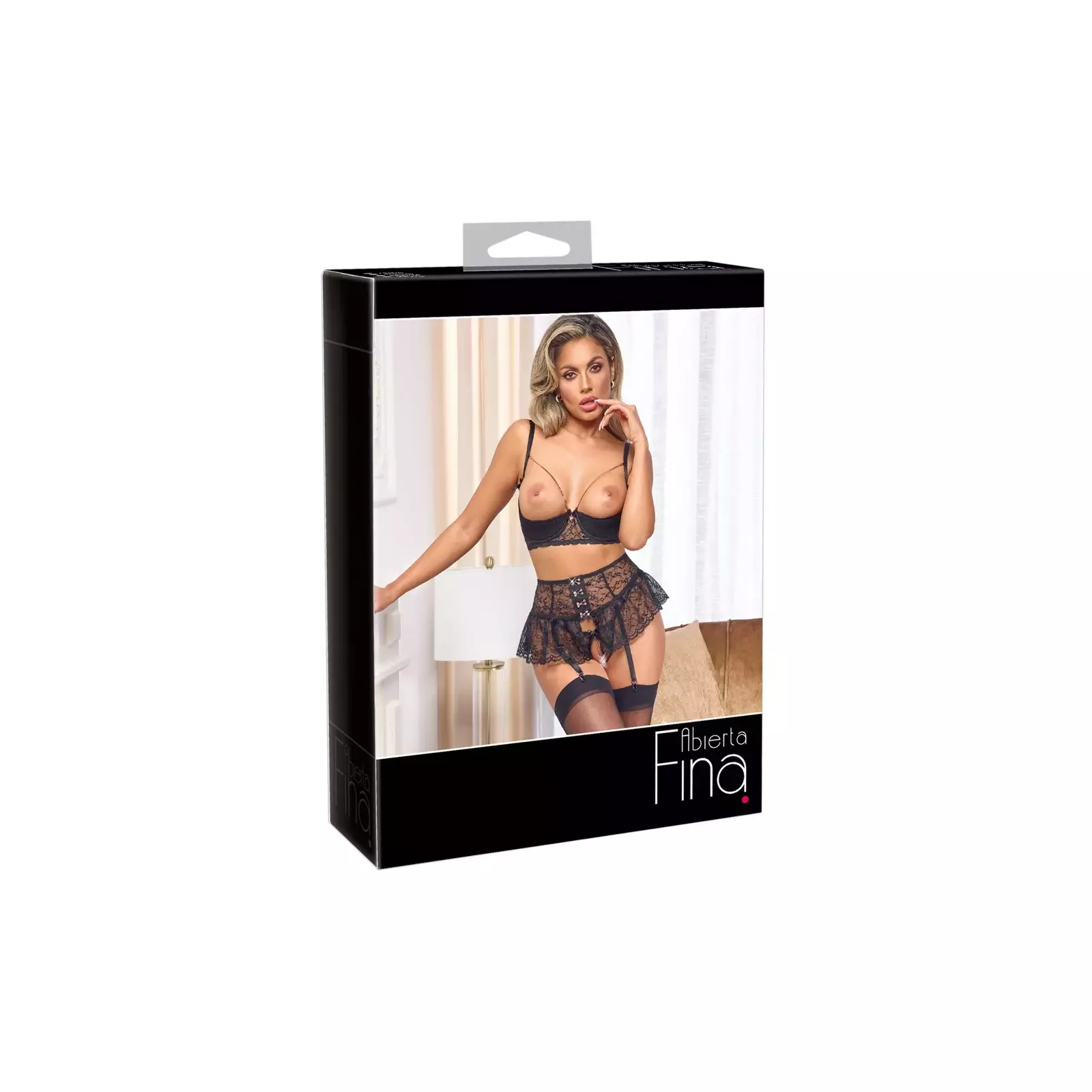 Suspender Shelf Bra Set Abierta Fina 80B/M 22215601241 Photo 1